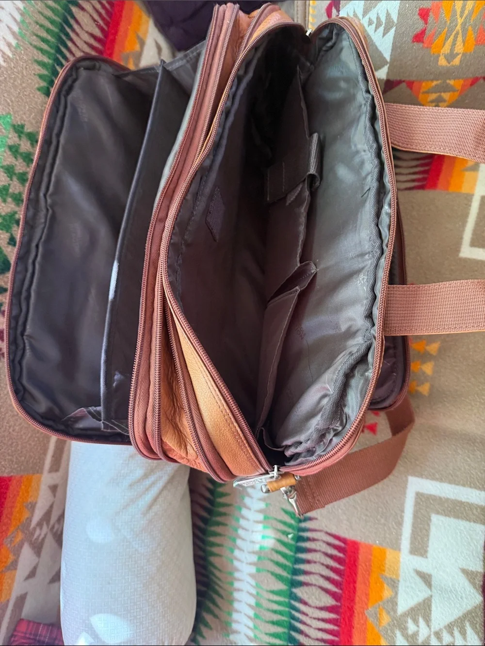 Kenneth Cole cognac leather
